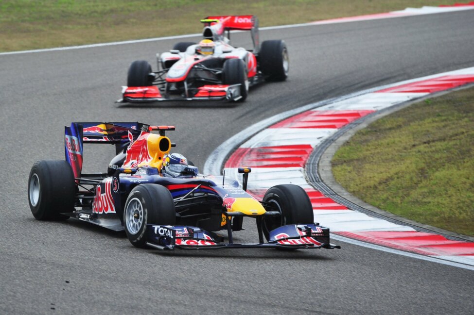 Sebastian Vettel and Lewis Hamilton 2010