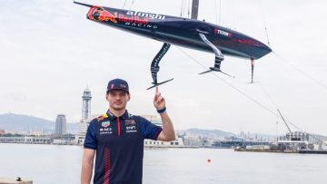Verstappen sailing Red Bull Alinghi America's cup