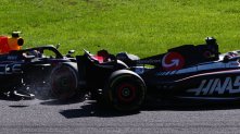 Perez Magnussen crash Japan